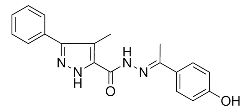 Sigma-Aldrich 4-ME-5-PH-2H-PYRAZOLE-3-CARBOXYLIC ACID (1-(4-HO-PHENYL)-ETHYLIDENE)-HYDRAZIDE,AldrichCPR