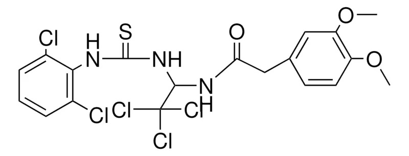 Sigma-Aldrich 2-(3,4-DI-MEO-PH)-N-(2,2,2-TRI-CL-1-(3-(2,6-DI-CL-PH)-THIOUREIDO)-ET)-ACETAMIDE,AldrichCPR