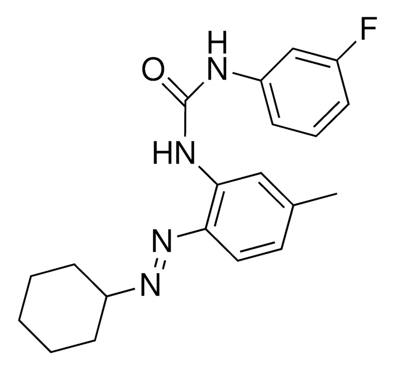 Sigma-Aldrich 1-(3-FLUOROPHENYL)-3-(5-METHYL-2-(4-METHYLCYCLOHEXYLAZO)PHENYL)UREA,AldrichCPR