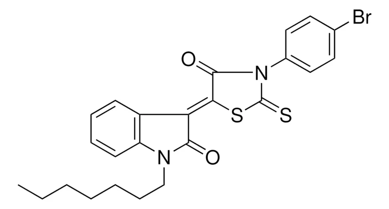 Sigma-Aldrich 3-(3-(4-BR-PH)-4-OXO-2-THIOXO-THIAZOLIDIN-5-YLIDENE)-1-HEPTYL-1,3-2H-INDOL-2-ONE,AldrichCPR