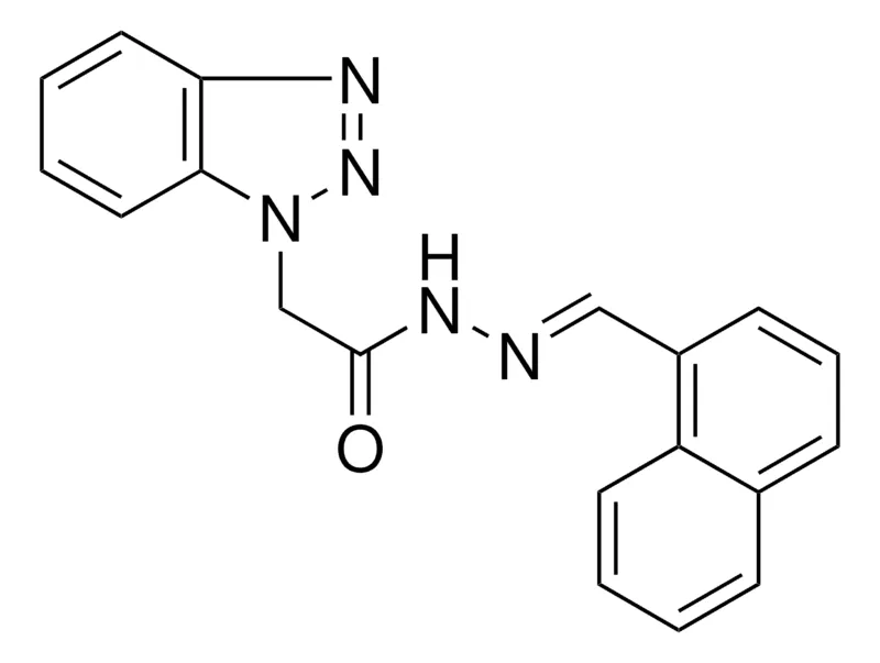 Sigma-Aldrich 2-BENZOTRIAZOL-1-YL-ACETIC ACID NAPHTHALEN-1-YLMETHYLENE-HYDRAZIDE,AldrichCPR