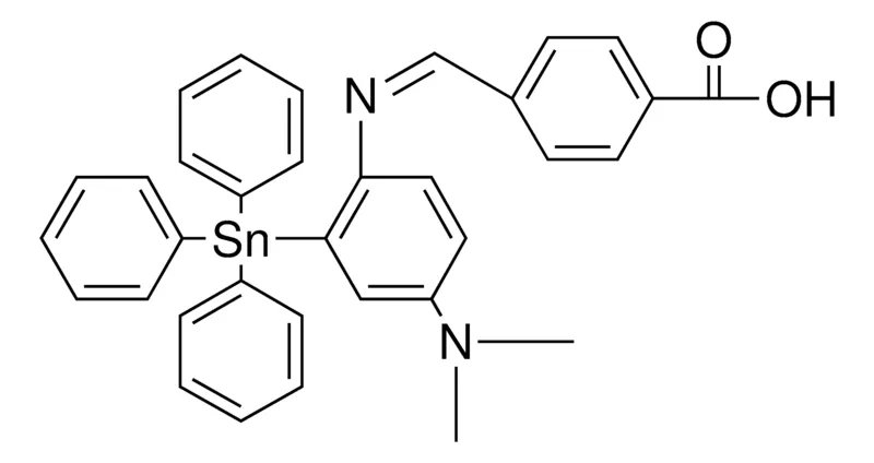 Sigma-Aldrich 4-((4-(DIMETHYLAMINO)-2-(TRIPHENYLSTANNYL)PHENYL)IMINOMETHYL)BENZOIC ACID,AldrichCPR