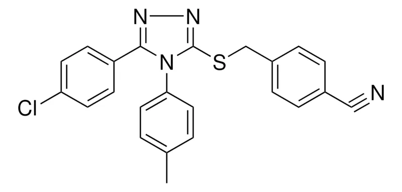 Sigma-Aldrich 4-(((5-(4-CL-PH)-4-(4-METHYLPHENYL)-4H-1,2,4-TRIAZOL-3-YL)THIO)ME)BENZONITRILE，AldrichCPR