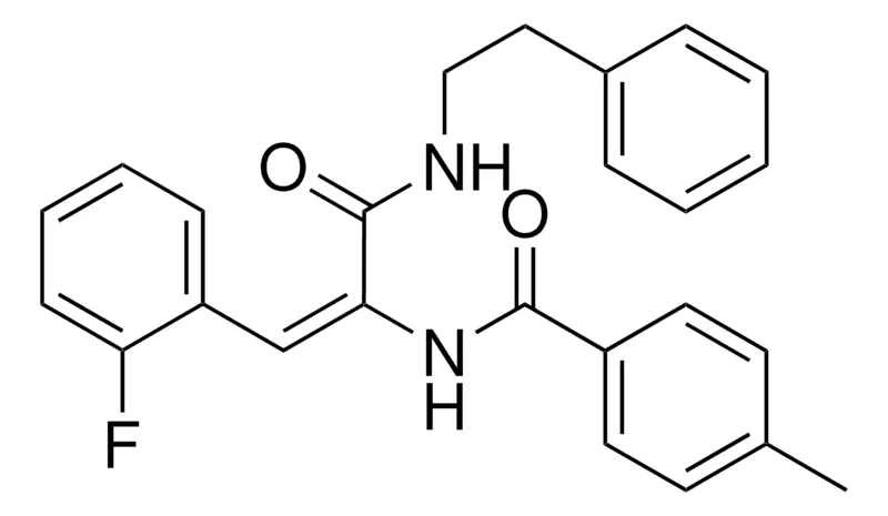 Sigma-Aldrich N-(2-(2-FLUORO-PHENYL)-1-PHENETHYLCARBAMOYL-VINYL)-4-METHYL-BENZAMIDE,AldrichCPR