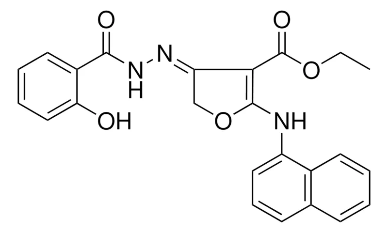 Sigma-Aldrich ET 4-((2-HO-BENZOYL)HYDRAZONO)-2-(1-NAPHTHYLAMINO)4,5-DIHYDRO-3-FURANCARBOXYLATE,AldrichCPR
