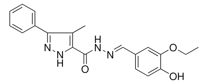 Sigma-Aldrich 4-ME-5-PH-2H-PYRAZOLE-3-CARBOXYLIC ACID (3-ETHOXY-4-HO-BENZYLIDENE)-HYDRAZIDE，AldrichCPR