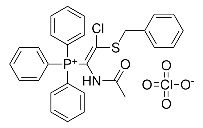 Sigma-Aldrich (1-ACETYLAMINO-2-BENZYLSULFANYL-2-CL-VINYL)-TRIPHENYL-PHOSPHONIUM, PERCHLORATE,AldrichCPR