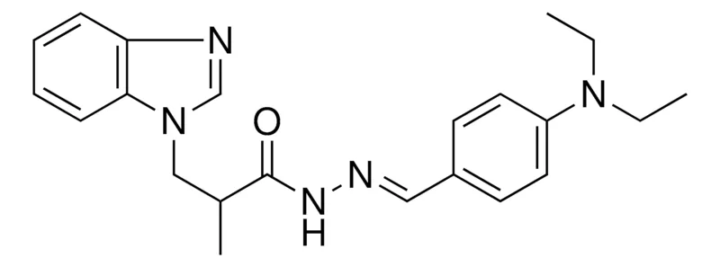 Sigma-Aldrich 3-BENZOIMIDAZOL-1-YL-2-ME-PROPIONIC ACID (4-DIETHYLAMINO-BENZYLIDENE)-HYDRAZIDE,AldrichCPR