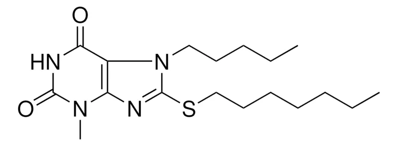 Sigma-Aldrich 8-HEPTYLSULFANYL-3-METHYL-7-PENTYL-3,7-DIHYDRO-PURINE-2,6-DIONE,AldrichCPR