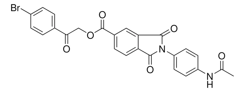 Sigma-Aldrich 2-(4-BROMOPHENYL)-2-OXOETHYL 2-[4-(ACETYLAMINO)PHENYL]-1,3-DIOXO-5-ISOINDOLINECARBOXYLATE，AldrichCPR