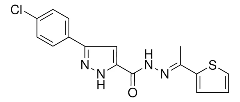Sigma-Aldrich 5-(4-CL-PH)-2H-PYRAZOLE-3-CARBOXYLIC ACID (1-THIOPHEN-2-YL-ETHYLIDENE)-HYDRAZIDE,AldrichCPR
