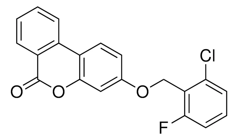 Sigma-Aldrich 3-(2-CHLORO-6-FLUORO-BENZYLOXY)-BENZO(C)CHROMEN-6-ONE,AldrichCPR
