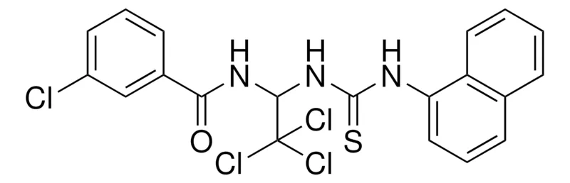 Sigma-Aldrich 3-CHLORO-N-[2,2,2-TRICHLORO-1-(3-NAPHTHALEN-1-YL-THIOUREIDO)-ETHYL]-BENZAMIDE，AldrichCPR