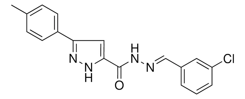 Sigma-Aldrich 5-P-TOLYL-2H-PYRAZOLE-3-CARBOXYLIC ACID (3-CHLORO-BENZYLIDENE)-HYDRAZIDE,AldrichCPR