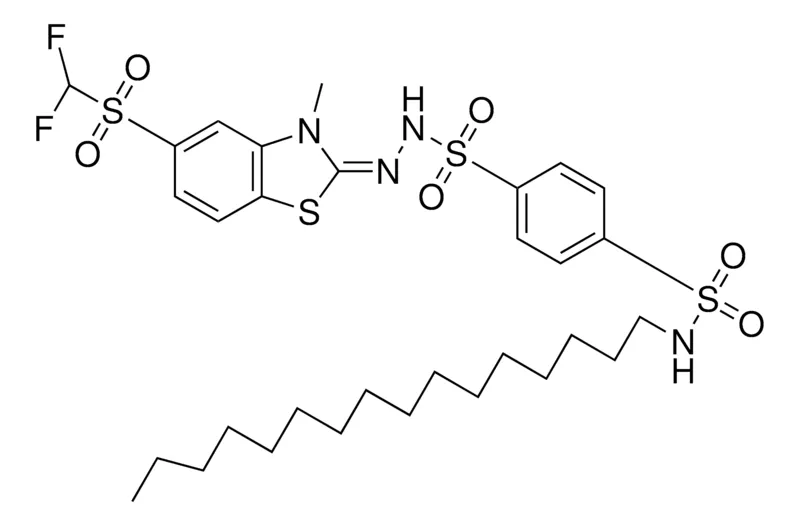 Sigma-Aldrich 4-(HEXADECYLSULFAM)BZ-SULF (5-(DI-F-ME-SO2)-3-ME-2-BZ-THIAZOLINYLIDENE)HYDRAZIDE,AldrichCPR