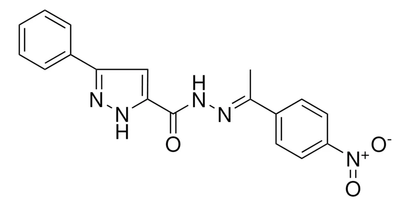 Sigma-Aldrich 5-PHENYL-2H-PYRAZOLE-3-CARBOXYLIC ACID (1-(4-NITRO-PHENYL)-ETHYLIDENE)-HYDRAZIDE,AldrichCPR