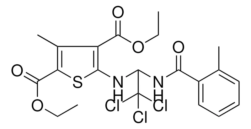 Sigma-Aldrich DIETHYL 3-METHYL-5-({2,2,2-TRICHLORO-1-[(2-METHYLBENZOYL)AMINO]ETHYL}AMINO)-2,4-THIOPHENEDICARBOXYLATE，AldrichCPR