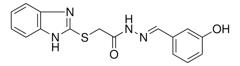 Sigma-Aldrich 2-(1H-BENZOIMIDAZOL-2-YLSULFANYL)-ACETIC ACID (3-HYDROXY-BENZYLIDENE)-HYDRAZIDE,AldrichCPR