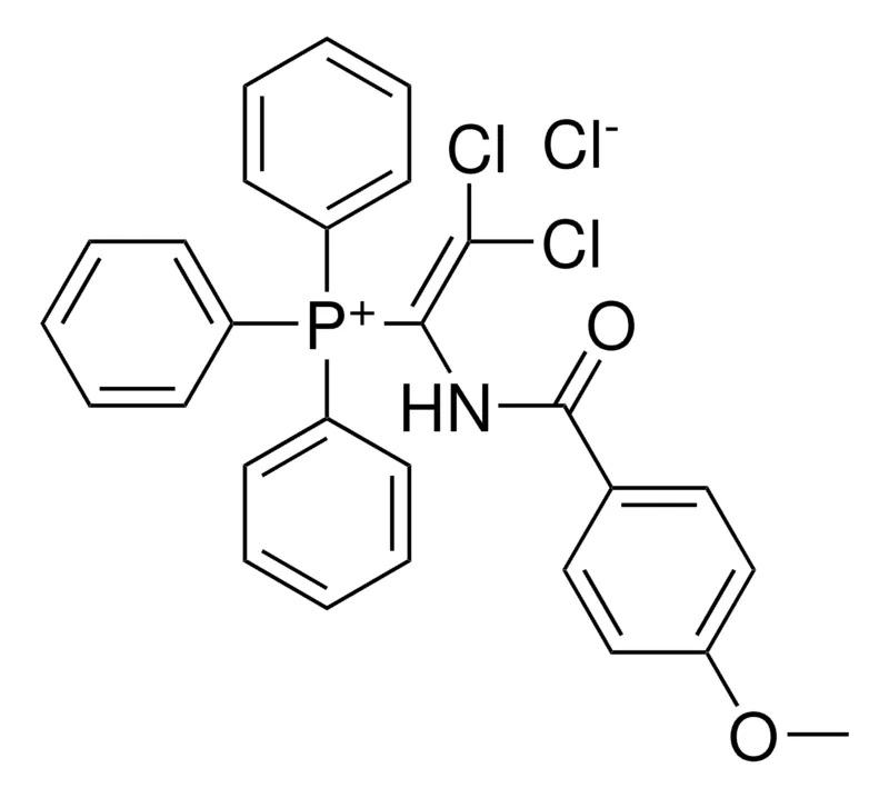 Sigma-Aldrich (2,2-DICHLORO-1-(4-METHOXY-BENZOYLAMINO)-VINYL)-TRIPHENYL-PHOSPHONIUM, CHLORIDE,AldrichCPR