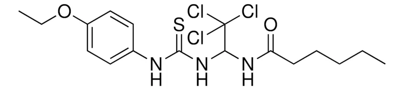 Sigma-Aldrich HEXANOIC ACID (2,2,2-TRICHLORO-1-(3-(4-ETHOXY-PHENYL)-THIOUREIDO)-ETHYL)-AMIDE，AldrichCPR