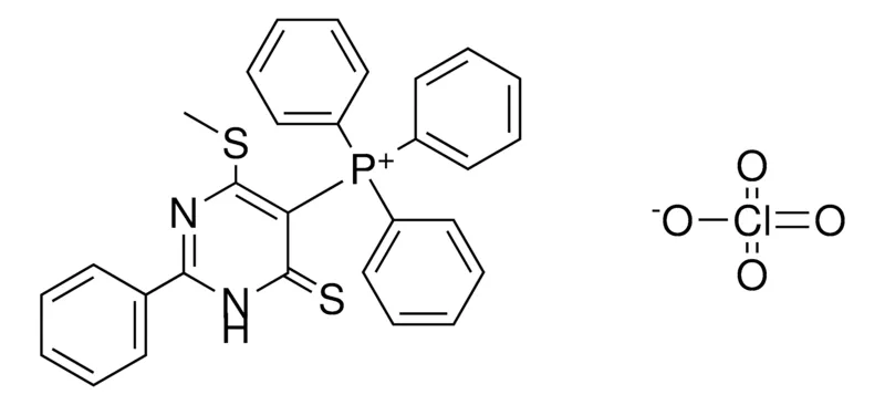 Sigma-Aldrich (4-ME-SULFANYL-2-PH-6-THIOXO-PYRIMIDIN-5-YL)-TRIPHENYL-PHOSPHONIUM, PERCHLORATE,AldrichCPR