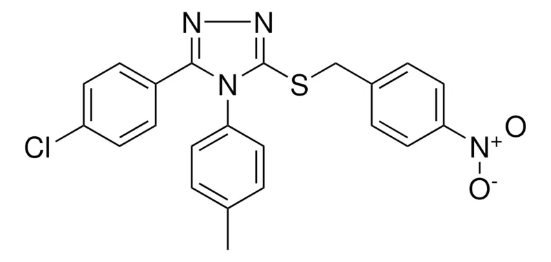 Sigma-Aldrich 3-(4-CHLOROPHENYL)-4-(4-METHYLPHENYL)-5-((4-NITROBENZYL)THIO)-4H-1,2,4-TRIAZOLE,AldrichCPR