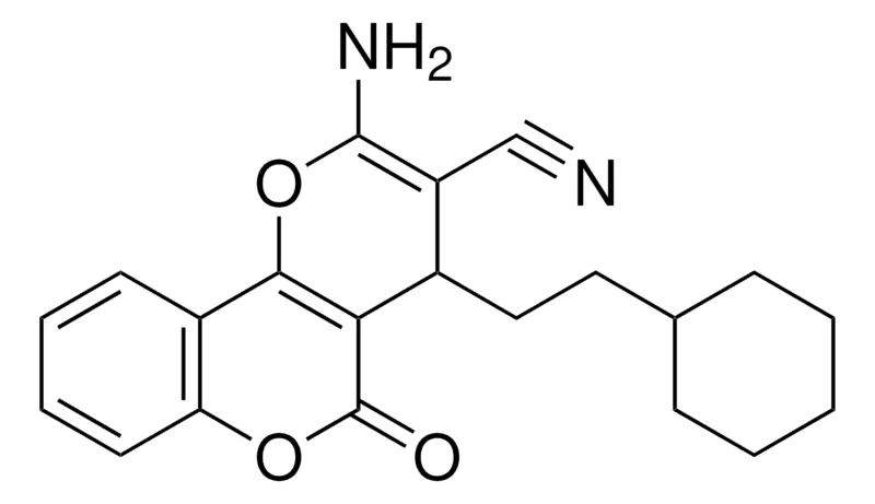 Sigma-Aldrich 2-AMINO-4-(2-CYCLOHEXYL-ETHYL)-5-OXO-4H,5H-PYRANO(3,2-C)CHROMENE-3-CARBONITRILE,AldrichCPR