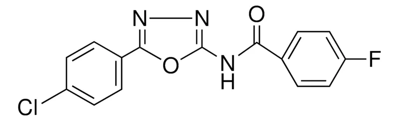 Sigma-Aldrich N-(5-(4-CHLORO-PHENYL)-(1,3,4)OXADIAZOL-2-YL)-4-FLUORO-BENZAMIDE,AldrichCPR