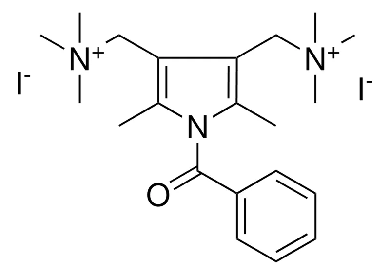 Sigma-Aldrich 1,1'-(1-BENZOYL-2,5-DIMETHYL-1H-PYRROLE-3,4-DIYL)BIS(N,N,N-TRIMETHYLMETHANAMINIUM) IODIDE,AldrichCPR