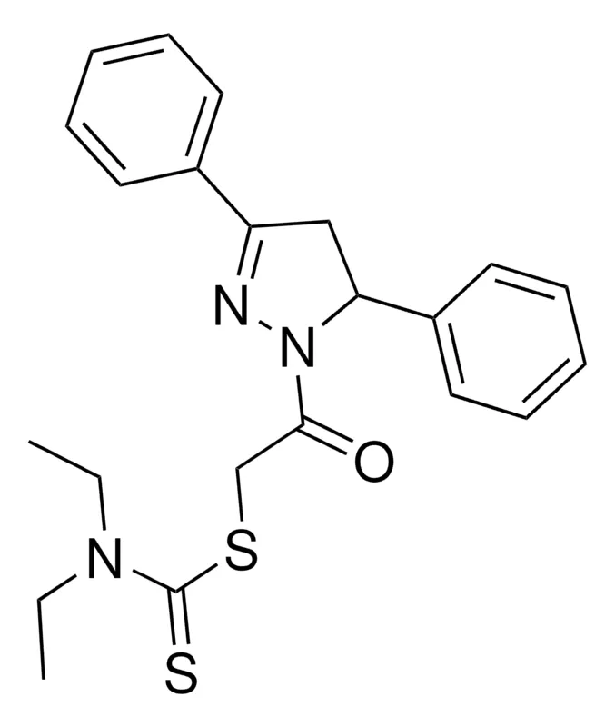 Sigma-Aldrich 2-(3,5-DIPHENYL-4,5-DIHYDRO-1H-PYRAZOL-1-YL)-2-OXOETHYL DIETHYLDITHIOCARBAMATE,AldrichCPR