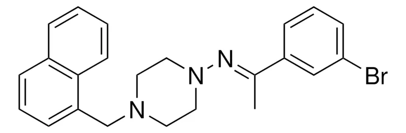 Sigma-Aldrich N-(1-(3-BROMOPHENYL)ETHYLIDENE)-4-(1-NAPHTHYLMETHYL)-1-PIPERAZINAMINE,AldrichCPR