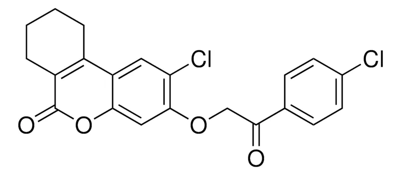 Sigma-Aldrich 2-CL-3-(2-(4-CL-PHENYL)-2-OXO-ETHOXY)-7,8,9,10-TETRAHYDRO-BENZO(C)CHROMEN-6-ONE,AldrichCPR