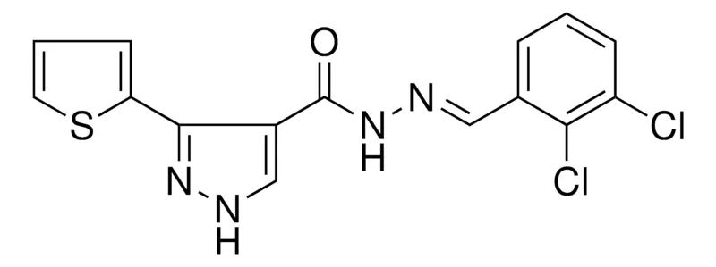 Sigma-Aldrich 3-THIOPHEN-2-YL-1H-PYRAZOLE-4-CARBOXYLIC ACID (2,3-DI-CL-BENZYLIDENE)-HYDRAZIDE,AldrichCPR