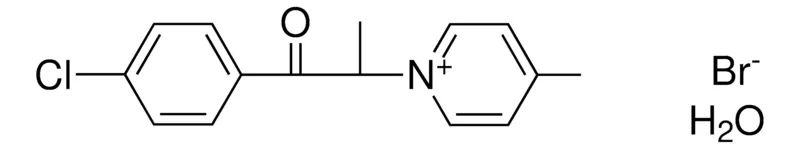 Sigma-Aldrich 1-(2-(4-CHLORO-PH)-1-METHYL-2-OXO-ETHYL)-4-METHYL-PYRIDINIUM, BROMIDE HYDRATE,AldrichCPR