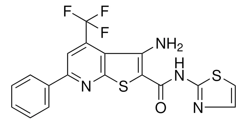Sigma-Aldrich 3-AMINO-6-PH-N-(1,3-THIAZOL-2-YL)4-(TRI-F-ME)THIENO(2,3-B)PYRIDINE-2-CARBOXAMIDE,AldrichCPR