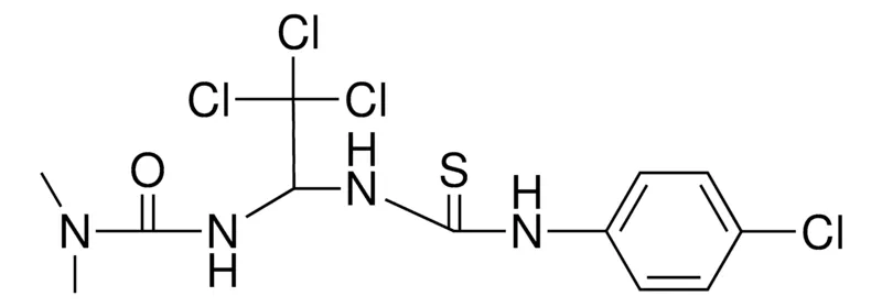 Sigma-Aldrich 1,1-DIMETHYL-3-(2,2,2-TRICHLORO-1-(3-(4-CHLORO-PHENYL)-THIOUREIDO)-ETHYL)-UREA,AldrichCPR
