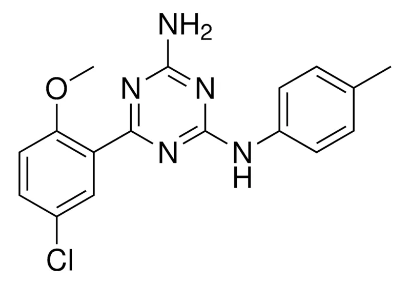 Sigma-Aldrich 6-(5-CHLORO-2-METHOXYPHENYL)-N(2)-(4-METHYLPHENYL)-1,3,5-TRIAZINE-2,4-DIAMINE,AldrichCPR