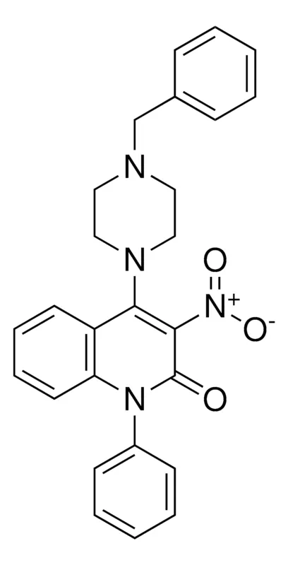 Sigma-Aldrich 4-(4-BENZYL-PIPERAZIN-1-YL)-3-NITRO-1-PHENYL-1H-QUINOLIN-2-ONE,AldrichCPR