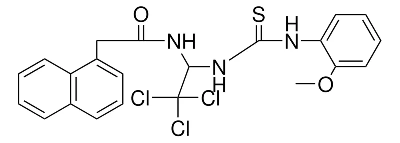 Sigma-Aldrich 2-NAPHTHALEN-1-YL-N-(2,2,2-TRICHLORO-1-(3-(2-MEO-PH)-THIOUREIDO)-ET)-ACETAMIDE,AldrichCPR