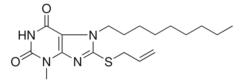 Sigma-Aldrich 8-ALLYLSULFANYL-3-METHYL-7-NONYL-3,7-DIHYDRO-PURINE-2,6-DIONE,AldrichCPR
