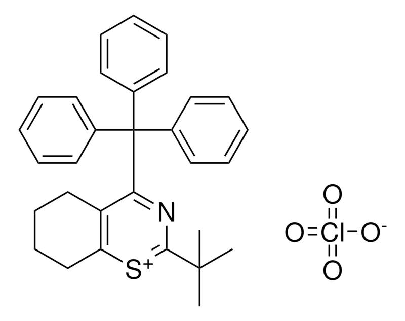 Sigma-Aldrich 2-TERT-BU-4-TRITYL-5,6,7,8-TETRAHYDRO-BENZO(E)(1,3)THIAZIN-1-YLIUM, PERCHLORATE,AldrichCPR