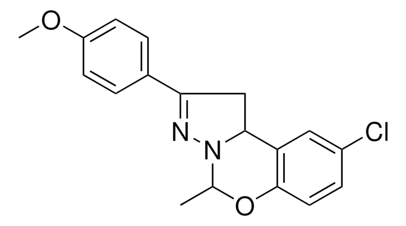 Sigma-Aldrich 8-CL-2-(4-MEO-PH)-4-ME-1,9B-DIHYDRO-5-OXA-3,3A-DIAZA-CYCLOPENTA(A)NAPHTHALENE,AldrichCPR