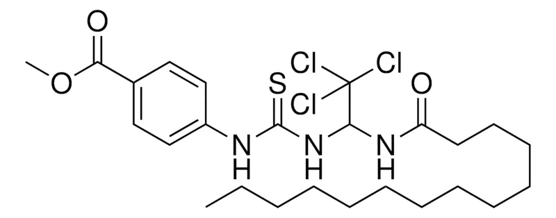 Sigma-Aldrich 4-(3-(2,2,2-TRICHLORO-1-TETRADECANOYLAMINO-ET)-THIOUREIDO)-BENZOIC ACID ME ESTER,AldrichCPR