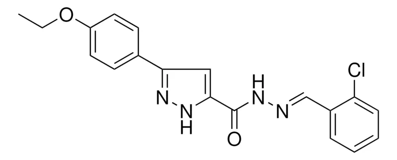 Sigma-Aldrich 5-(4-ETHOXY-PH)-2H-PYRAZOLE-3-CARBOXYLIC ACID (2-CHLORO-BENZYLIDENE)-HYDRAZIDE,AldrichCPR