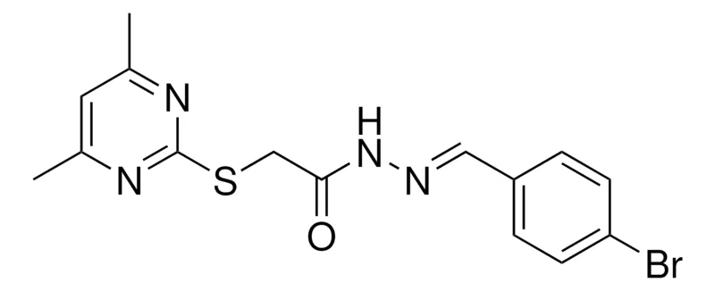 Sigma-Aldrich 2-(4,6-DIMETHYL-PYRIMIDIN-2-YLSULFANYL)-ACETIC ACID (4-BR-BENZYLIDENE)-HYDRAZIDE,AldrichCPR