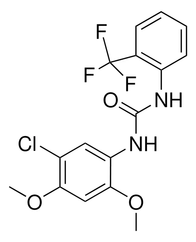 Sigma-Aldrich 1-(5-CHLORO-2,4-DIMETHOXYPHENYL)-3-(2-(TRIFLUOROMETHYL)PHENYL)UREA,AldrichCPR