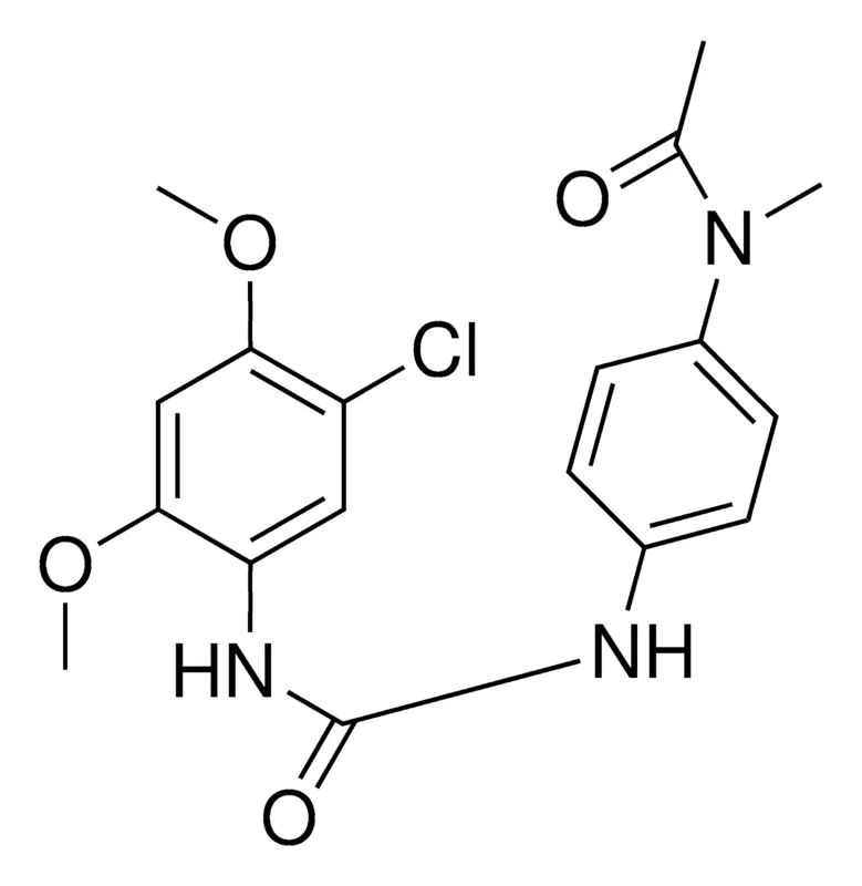 Sigma-Aldrich 1-(5-CHLORO-2,4-DIMETHOXYPHENYL)-3-(4-(N-METHYLACETAMIDO)PHENYL)UREA,AldrichCPR