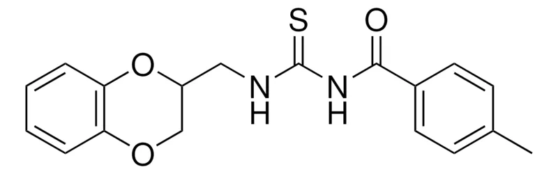 Sigma-Aldrich N-(2,3-DIHYDRO-1,4-BENZODIOXIN-2-YLMETHYL)-N'-(4-METHYLBENZOYL)THIOUREA,AldrichCPR