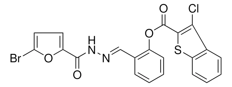 Sigma-Aldrich 2-(2-(5-BR-2-FUROYL)CARBOHYDRAZONOYL)PH 3-CHLORO-1-BENZOTHIOPHENE-2-CARBOXYLATE,AldrichCPR