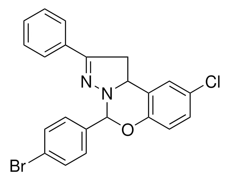 Sigma-Aldrich 4-(4-BR-PH)-8-CL-2-PHENYL-1,9B-DIHYDRO-5-OXA-3,3A-DIAZA-CYCLOPENTA(A)NAPHTHALENE,AldrichCPR